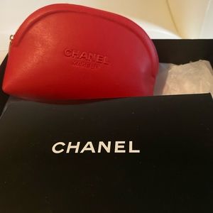 Red Chanel makeup box